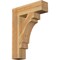 Ekena Millwork Merced Block Rough Sawn Bracket, Western Red Cedar, 6"W x 24"D x 32"H BKT06X24X32MRC05RWR - alternate 1